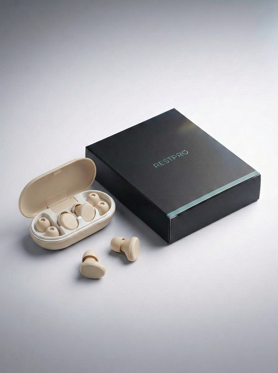 RestPro Quiet Earplugs — Reusable Silicone Noise-Reduction Earplugs for Sleep & Focus