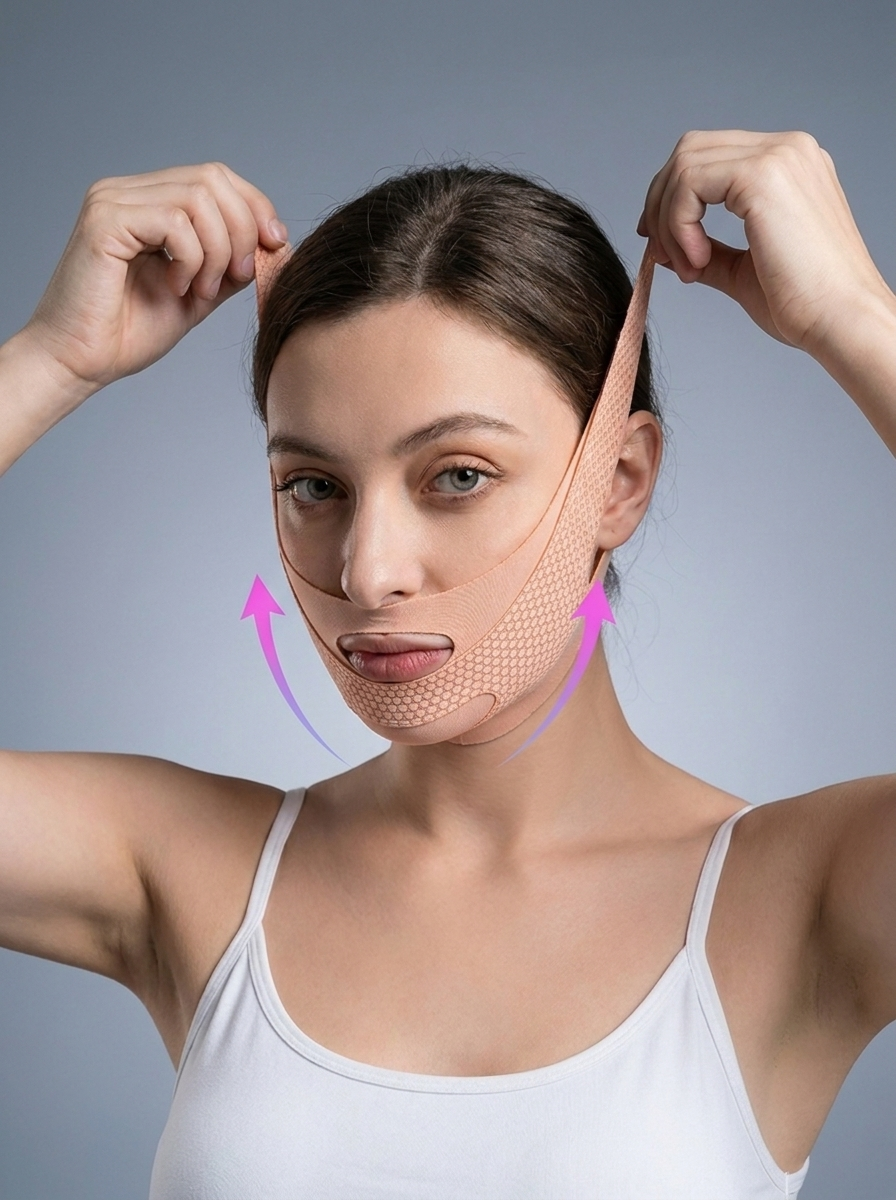 RestPro V-Shape Chin Strap — Breathable Jaw Support Band for Nighttime Comfort