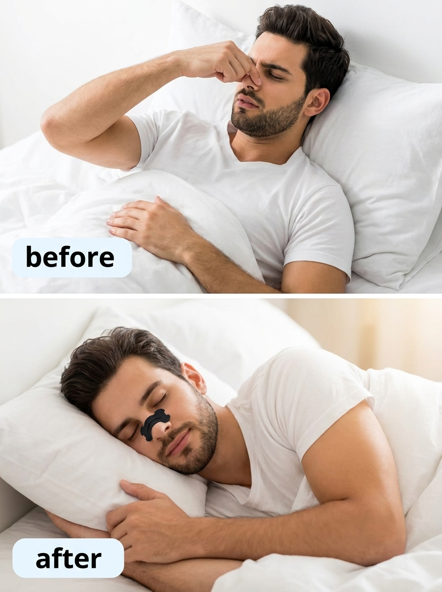 RestPro Nasal Strips — Ventilated Nose Strips for Easier Nighttime Breathing
